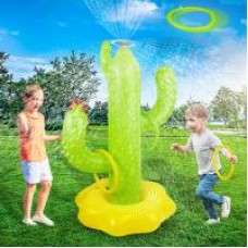 Inflatable Sprinkler for Kids, Anpro Giant Cactus Inflatable Cactus Water Toys, Outdoor Water Sprinklers Inflatable Toys for Lawn Summer Party Fun