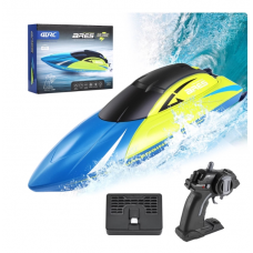 Anpro RC Boat, 2.4G High Speed Remote Control Boat Waterproof Racing Boats with USB Charging & Low Battery Alarm for Kids and Adults Christmas Gifts, Blue