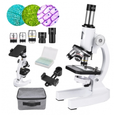 Kids Microscope Kit - Anpro Microscope for Kids 400X-24000X, Microscope with Slides Set, Biological Professional Microscope for School Laboratory Home Education Gift for Boys & Girls Age 6+