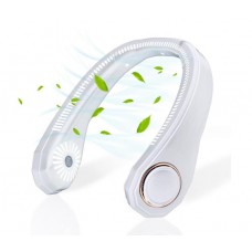 Anpro Portable Neck Fan, Wearable Personal Fan Hands Free Bladeless Neck Fan with 3 Speeds LCD Display