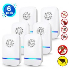 Ultrasonic Pest Repeller (6 PACK), Anpro Electric Mice Repellent Plug-in Rodent Repellent Indoor for Insect Roach Mice Spider Ant Bug Mosquito Repellent